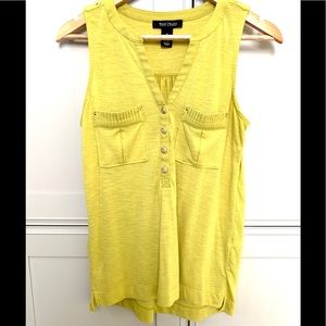 WHBM OLIVE GREEN TOP